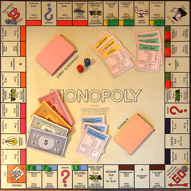 a monopoly board